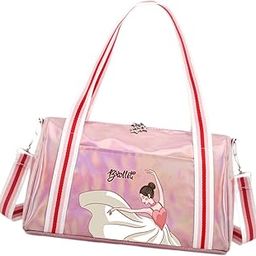 Lyla Girl Dance Ballet Bag Kids Multipurpose Sleepover Bag for Gym Sports Workout Pink-image-5