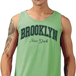 Regular Fit Printed Cotton Blend Vest/Tank Top for Men, Running and Outdoor-image-82