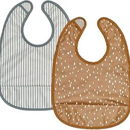 ESTABLISHER GULDVÄVARE Bib in Dark Yellow/White – Soft, Comfortable Baby Bib for Mess-Free Feeding, Featuring a Stylish Dark Yellow and White Design, Easy to Clean, Perfect for Everyday Use.-image-51