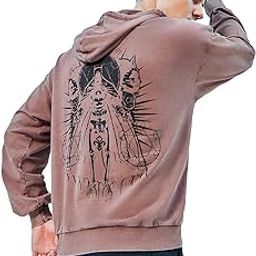 Men's Cotton Blend Graphic Printed Oversized Fit Full Sleeve Terry Hoodies-image-42