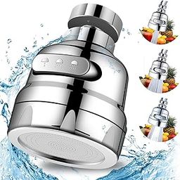 AD GROW ABS 360 Degree Rotatable Water Saving 3 Modes Adjustable Faucet Sprayer Power Spray Tap And Bubbler Use For Kitchen, Bathroom(FAUCET-HEAD-C_SHORT (3 Modes))-image-77