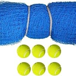 ProZone Sporting 30X10 Nylon Blue Cricket Net with 6 Tennis Ball for Practice and Fun-image-7