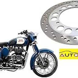 AUTOPLEX Front Wheel Brake Disc Plate Compatible For RoyalEnfield / Thunderbird350X & 500X/ Classic Model Classic 500/350 Model (Silver)-picture-8