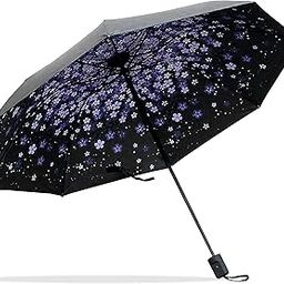 Flower Printed Umbrella, UV Protection Umbrella with Manual Mechanism for Folding, Wind-Proof Ambrella and Unisex Design Chata/Chatri for Men, Girls, Women-picture-29
