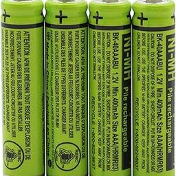 Cerepros 4-Pack BK-40AAABU Replacement Battery Pack for Panasonic Cordless Phone Handset-24