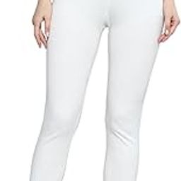 Womens Solid White Thermal Lower_6240CDL4WH-0-32-16
