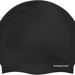 Amazon Brand - Symactive Classic Silicone Swimming Cap | Water-Resistant | Easy Fit | Protective |for Adult Men and Women | Breathable & Lightweight-70