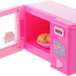 MagiDeal Kid's Plastic Mini Microwave Oven Dolls House Toys, 6.5x11.5x6.5cm (Pink)-image-20