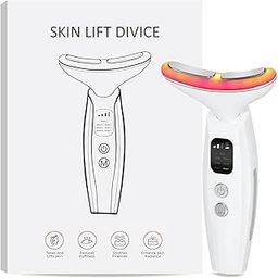 RONOSH Skin Lift Device | Anti-Aging Face & Neck Massager | Reduces Wrinkles, Puffiness & Double Chin | 7 Color LED Light Therapy | Portable & Suitable for All Skin Types (New Face Massager)-image-32