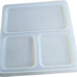 SNOOGG 3 Compartment Silicone Epoxy Resin Cosmetic Stationery Photo Frame Tray Type Moulds, 1 Pcs Pack-image-26