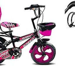 Kaashnic Kids Cycle 14T with Training Wheels (90% Assembled) for Boys and Girls with Cycle Lock (Pink)-image-39