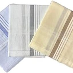 Men's Premium Cotton Handkerchiefs - 100% Soft premium Cotton, Soft and Absorbent, Classic pocket squares - Gentle on Skin, Durable & Reusable-image-24