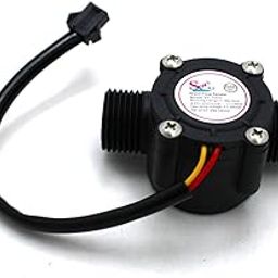 Water Flow Sensor YF-S201, 1-30L/min Range, 3.5-24V DC Operating Voltage, Black-image-62