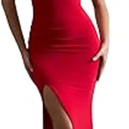 traquila Women Bodycon V Shape - Neck Backless Dress-picture-31