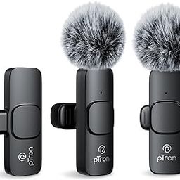 pTron KWM-1 Omnidirectional Type C Wireless Microphone w/DSP Noise Cancellation, Plug & Play, 25m Wireless Range, Lapel Wireless Collar Mic for Video Recording, Supports Type C Android, iPhone(Black)-24