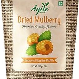 Agile Organic® Naturally Dried Mulberries | Naturally Sweet Dried Mulberry | 200 Grams-image-54