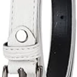 sazara Women Leather Formal Belt (White)-picture-4