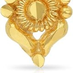 Yellow Gold Nose Pin for Women 22 k | 22k BIS Hallmark (916) Nose Stud for Women and Girls with Piercing-image-66