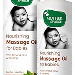 Mother Sparsh Nourishing Baby Massage Oil -100ml | With Almond & Avocado Oil | Non Sticky & Moisturizing Baby Oil for New Born-image-94