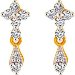 18 Kt Yellow Gold And Diamond Clip-On Earring For Women-image-37