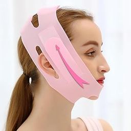 VINATOSLA Double Chin Lift Mask,Silicon V Line Lifting Face Lifting Mask Double Chin Reducer For Women And Men Tightening Skin Cheek Chin Neck Slimming Thin Belt-image-15