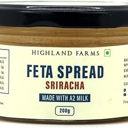 Highland Farms Feta Cheese Spread - Sriracha | Aravalli Grazed A2 Cow Milk | Traditional methods | Free range, Free Fed | 200g-image-55