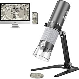 atdaraz Wireless Digital Microscope 4K HD Wi-Fi Microscope Camera Digital Magnifier Compatible for iPhone, Android Phones and PC (Black)-6