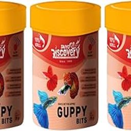 Taiyo Pluss Discovery® Guppy Bits - 50 g (Pack of 3) | Staple Diet for Guppies | Slow Sinking Food for Guppies,Mollys,Barb,Tetra and All Small Surface Eating Fishes-image-11