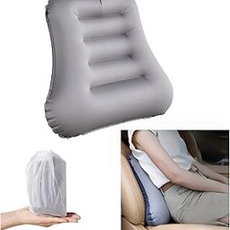 Supvox® Neck Pillow for Travelling - Lumbar Support Pillow for Office Chair and Travel Seat, Back Support Pillow for Car, Computer and Airplane, Grey-image-73