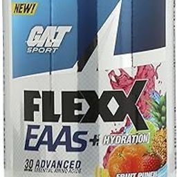 GAT SPORT FLEXX EAAs + HYDRATION, ESSENTIAL AMINO ACIDS WITH BCAAs (FRUIT PUNCH) 30 SERVINGS-32