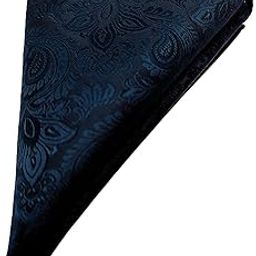 France Men's Pocket Squares Paisley Design Satin Microfiber Fabric Coat Rumaal Free Size (Blue Paisley)-picture-55