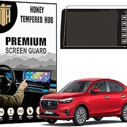 HONEY TEMPERED HUB Touch Screen Guard For HONDA AMAZE 2024 / V, VX & ZX Models / 8 INCH Infotainment System Accessory/New Car Audio Display Touch Screen Protector [Not Tempered Glass] 8 INCH-image-5