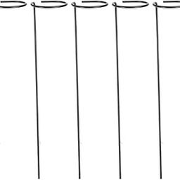 Amazon Brand - Solimo 16 Inch Super Long and Strong Trellis Metal Plant Support (Green, 16 x 3 Inches, Pack of 5) | Supporters for Climbing Vines, Rust Resistance-image-10
