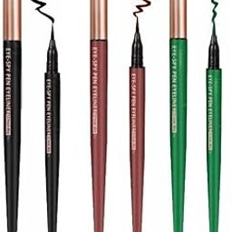 12 Hour Stay Bold & Intense Finish Eye-Spy Pen Eyeliner Water-Proof Smudge-Proop Set of 4 (Black, Wine, and Green) Lightweight and Quick-Dry-image-25