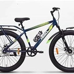 Unisex Hero Next Ic | Wheel Size 26 * 300 |Front-Suspension | Dual Disc Brake | 26 T Fat Tyre Cycle (Single Speed, Blue), City Bike, 17 Inches-image-20