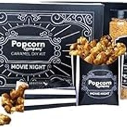 Popcorn & Company Popcorn Kernels Seeds with 2 Jars of Caramel Seasoning and Serving Cups (800gm) Gourmet Popcorn Making Kit, Perfect for Movie Nights & Snacking-image-19