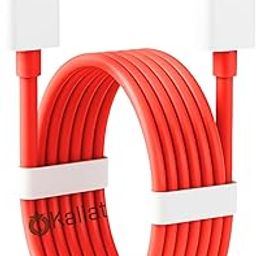 KALIAT 100W USB C to C Fast Charging Cable – 1m Type-C Charger Cord, Compatible with OnePlus, one plus Nord, 9R, 10R, 11R, 12R, CE2, CE3 – Warp, SuperVOOC, VOOC, Dash, Ultra Charge – Red-16