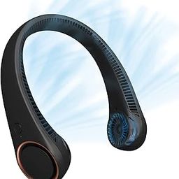 AF4 Portable Neck Fan, Bladeless Cooling Fan, 8H Working Time, Headphone Design Personal Fan, Adjustable Neck Fan with 3 Speeds, for Travel Desk Bedroom-24