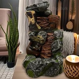 Big Bulk Rock Waterfall Table Top Fountain for Home Decor Indoor Outdoor Garden Fountain Gifting(Size: 59 * 26 * 29 cm ; Weight :6kg)(Design 8)-image-39