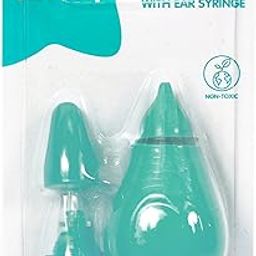 1st Step Baby Nose Cleaner/Nasal Vacuum Sucker Mucus Snot Aspirator With Ear Syringe (Mint Green)-picture-23