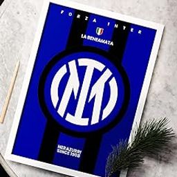 SINCE 7 STORE Inter Milan Football Club Framed Poster (8 x 12 Inches) for Room Decor/Gifting/for Football Fans/for Inter Fans-picture-14