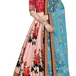 Women's Silk Semi-stitched Lehenga Choli-image-51