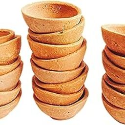 Traditional Clay Diya for Diwali, Small Earthen Oil Lamps, Pack of 25-image-44