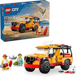 LEGO City Lifeguard Beach Rescue Truck Playset 60453 Building Blocks Toys for 6+ Gift for Boys and Girls-picture-28