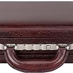 18 Inches Expandable Men's Leather Briefcases Office Bags With Italian Combination Lock | Dimension L- 18 X W- 5 X H-12 In Inches-image-87