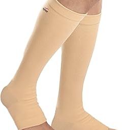 Tynor Compression Stocking Below Knee Classic, Beige, Large, Pack of 2-5