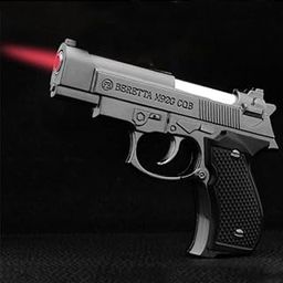 R.D.Enterprises Mouser Gun Lighter Silver Color Pistol Desgin.-picture-20
