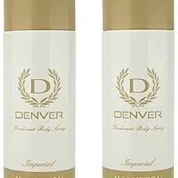 DENVER Imperial Deodorant (165ML Each) Pack of 2 | Long Lasting Deo Body Spray for Men-44