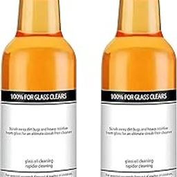 Car Windshield Cleaner Oil Film Remover for Glass (100ML+100ML=200ML) | Water Spot Remover for Glass Surfaces, Glass Cleaner for Home and Auto Windows Cleaning Each (PACK OF - 2)-9
