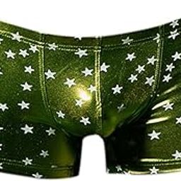 Men's Star Bronzing Wet Look Boxer Briefs Underwear Green S | Clothing Shoes & Accessories | Mens Clothing | Underwear | 1 x Men's Underwear-image-73